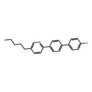 2-[4-(4-Iodophenyl)phenyl]-5-pentylpyridine structure