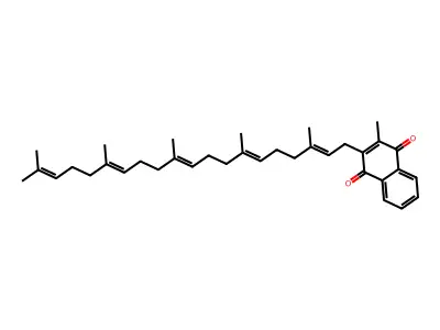 2-Icosa-2,6,10,14,18-pentaenyl-3-methylnaphthalene-1,4-dione structure