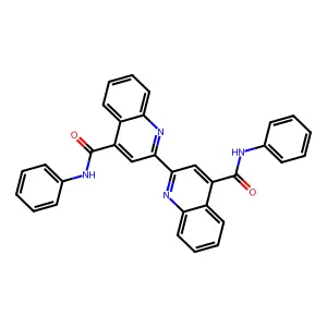 [2,2'-Biquinoline]-4,4'-dicarboxamide, N4,N4'-diphenyl- structure