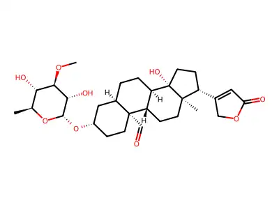 黄花夹竹桃次苷B structure