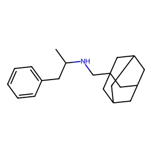 N-(1-Methyl-2-phenylethyl)tricyclo(3.3.1.13,7)decane-1-methanamine structure