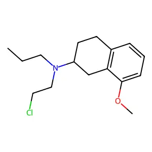 8-Methoxy-2-(N-2-chloroethyl-N-n-propyl)aminotetralin structure