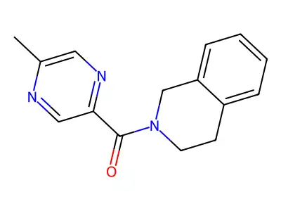 3,4-dihydro-1H-isoquinolin-2-yl-(5-methylpyrazin-2-yl)methanone structure