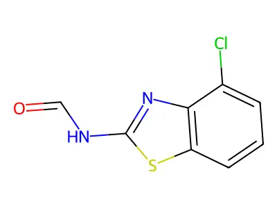 N-(4-chloro-1,3-benzothiazol-2-yl)formamide structure