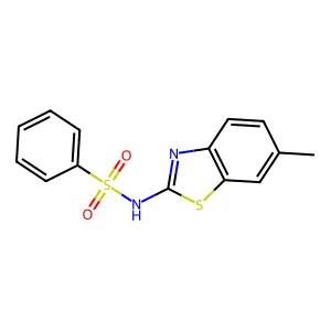 N-(6-methylbenzo[d]thiazol-2-yl)benzenesulfonamide structure