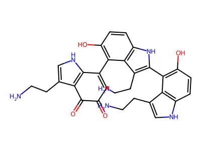 4-(7'-(Tryptamine-4,5-dione))-2,4''-bis-5-hydroxytryptamine structure