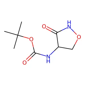 tert-butyl N-[(4S)-3-oxo-1,2-oxazolidin-4-yl]carbamate structure