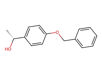 1-[4-(Benzyloxy)phenyl]ethanol structure