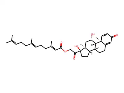 Prednisolone farnesylate structure