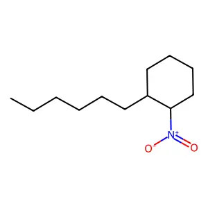 1-Hexyl-2-nitrocyclohexane structure