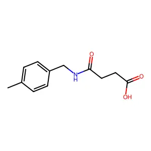 3-(4-Methylbenzylcarbamoyl)propanoic acid structure