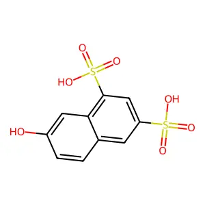 2-Naphthol-6,8-disulfonic acid structure
