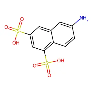 6-Amino-1,3-naphthalenedisulfonic acid structure