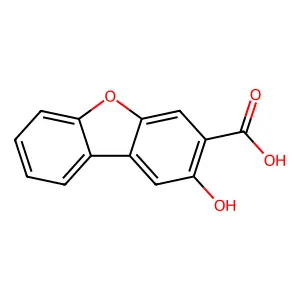 2-羟基二苯并呋喃-3-甲酸 structure
