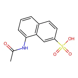 2-Naphthalenesulfonic acid, 8-(acetylamino)- structure