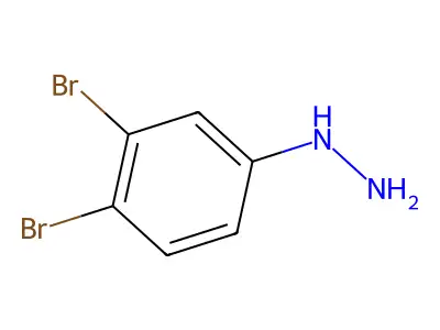 (3,4-Dibromophenyl)hydrazine structure