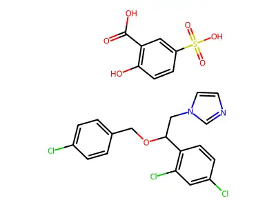 Econazole sulfosalicylate structure