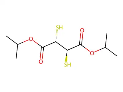 Diisopropyl 2,3-dimercaptosuccinate structure