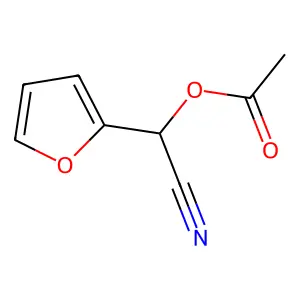 Alpha-cyanofurfuryl acetate structure