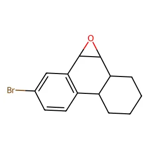 (4abeta,9beta,10beta)-7-Bromo-9,10-epoxy-trans-1,2,3,4,4a,9,10,10a-octahydrophenanthrene structure