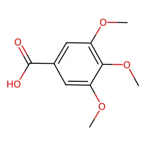 3,4,5-三甲氧基苯甲酸 structure