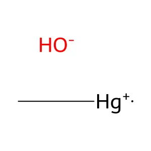 Methylmercury hydroxide structure