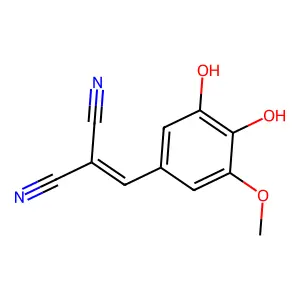 2-[(3,4-Dihydroxy-5-methoxyphenyl)methylidene]propanedinitrile structure