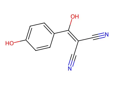 [Hydroxy(4-hydroxyphenyl)methylidene]propanedinitrile structure