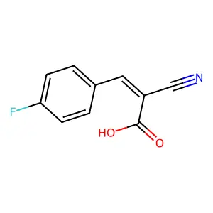 2-Cyano-3-(4-fluorophenyl)prop-2-enoic acid structure