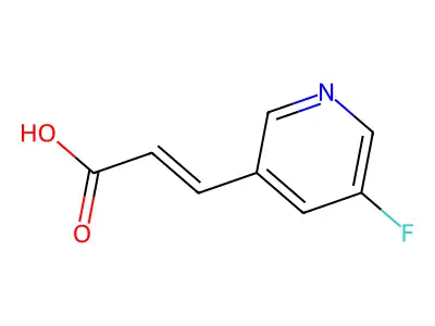 2-Propenoic acid, 3-(5-fluoro-3-pyridinyl)- structure