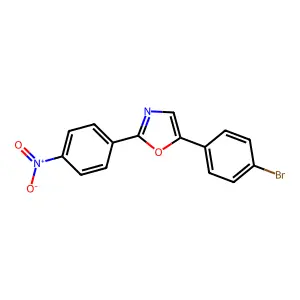 5-(4-Bromo-phenyl)-2-(4-nitro-phenyl)-oxazole structure