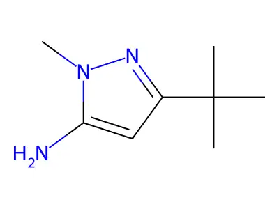 3-tert-Butyl-1-methyl-1H-pyrazol-5-amine structure