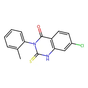 7-Chloro-3-(2-methylphenyl)-2-sulfanyl-3,4-dihydroquinazolin-4-one structure