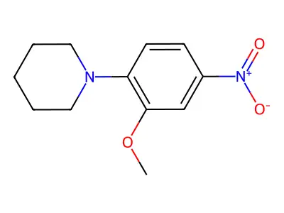1-(2-Methoxy-4-nitrophenyl)piperidine structure