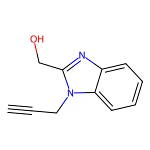 (1-Prop-2-ynylbenzimidazol-2-yl)methanol structure