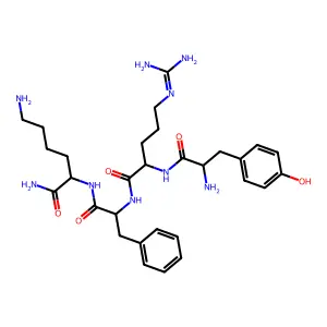 酪氨酰-精氨酰-苯丙氨酰-赖氨酰胺 structure