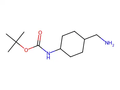 tert-butyl N-[4-(aminomethyl)cyclohexyl]carbamate structure