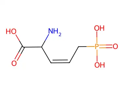 氨基-5-膦酰基-3-戊烯酸 structure