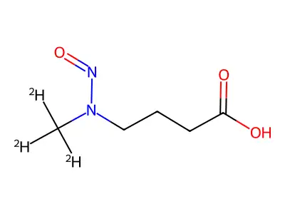 Nitrosomethyl-d(sup 3)-n-butylamine structure