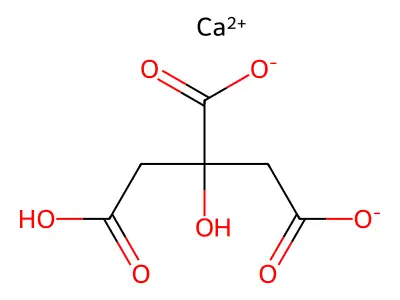 Calcium;2-(carboxymethyl)-2-hydroxybutanedioate structure