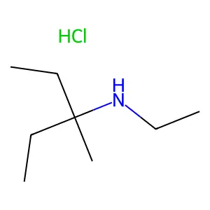 N-Ethyl-3-methylpentan-3-amine--hydrogen chloride (1/1) structure