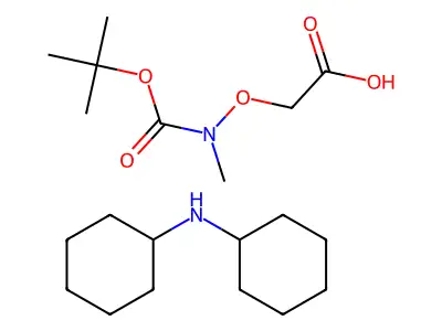 Boc-methylaminooxyacetic acid dcha structure