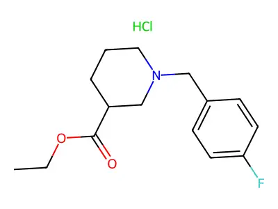 Ethyl 1-(4-fluorobenzyl)piperidine-3-carboxylate structure