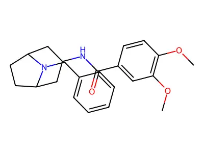 N-(8-benzyl-8-azabicyclo[3.2.1]octan-3-yl)-3,4-dimethoxybenzamide structure