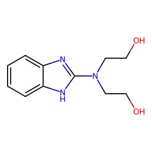 2-[1H-benzimidazol-2-yl(2-hydroxyethyl)amino]ethanol structure