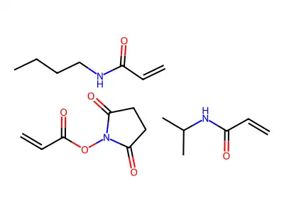 poly(N-isopropylacrylamide-N-n-butylacrylamide-N-acryloxysuccinimide) structure