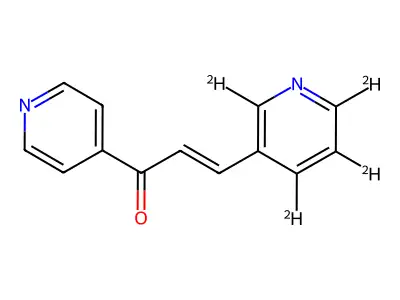 (2E)-3-(3-Pyridinyl)-1-(4-pyridinyl)-2-propen-1-one structure