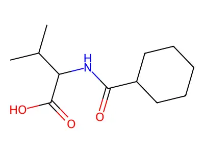 L-Valine, N-(cyclohexylcarbonyl)- structure