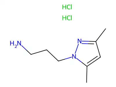 3-(3,5-Dimethyl-1H-pyrazol-1-yl)propan-1-amine structure