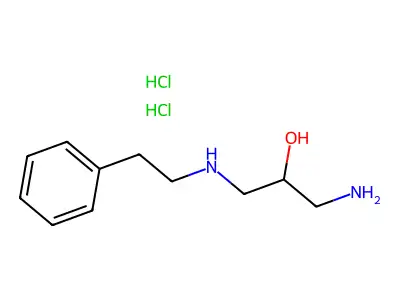 1-Amino-3-[(2-phenylethyl)amino]-2-propanol hydrochloride structure
